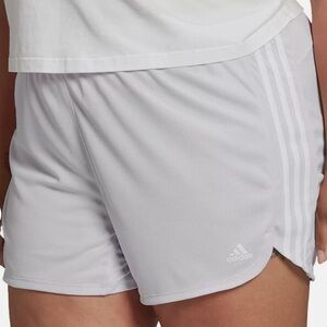 Adidas Women Plus 3X Dash Grey Athletic 3 Stripes Knit Pacer Short NWT